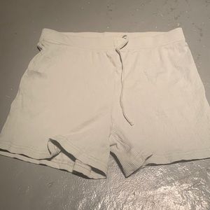 MINT GREEN ARDENE SIZE M MATCHING SET RIBBED SHORTS